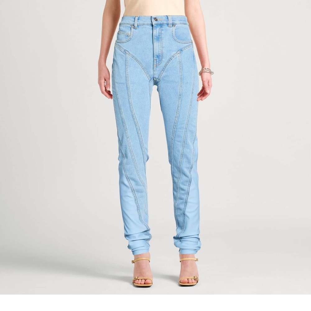 Women Mugler Denim Pants Size 4 - Brand New With Tags
